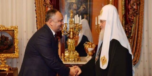 Igor Dodon patriarhul Kiril