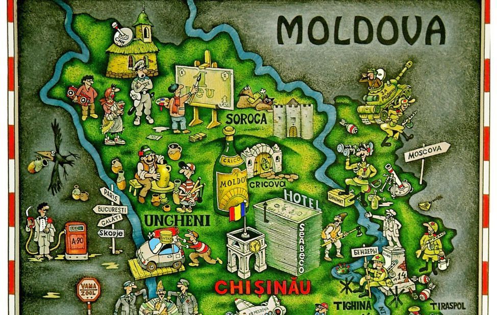 republica moldova, harta moldova