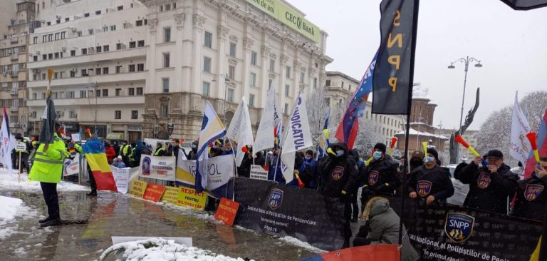 Proteste sindicate București. (Sursa foto: G4Media.ro)