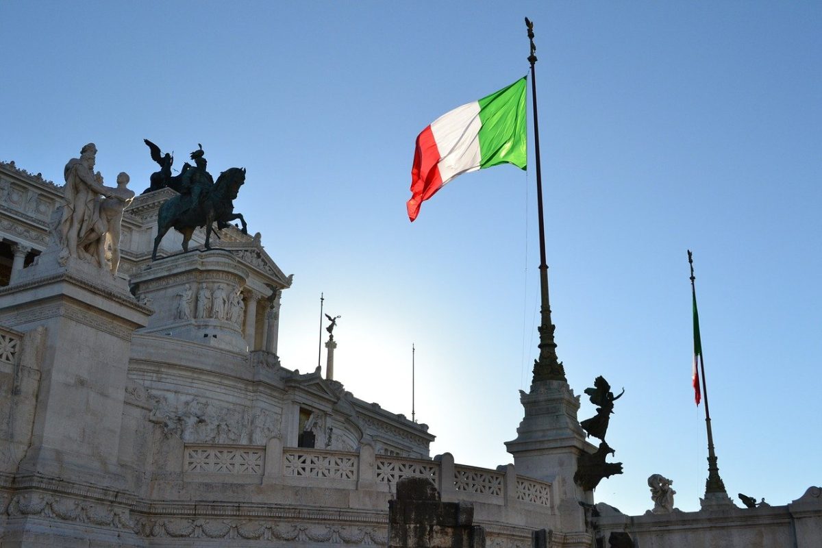 Italia, Roma, steagul Italiei