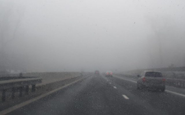 ceață, drum, autostradă