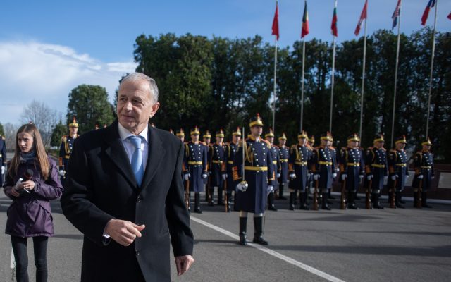 Mircea Geoana, secretarului general adjunct al NATO, ceremonie militara, Ministerul Apararii Nationale
