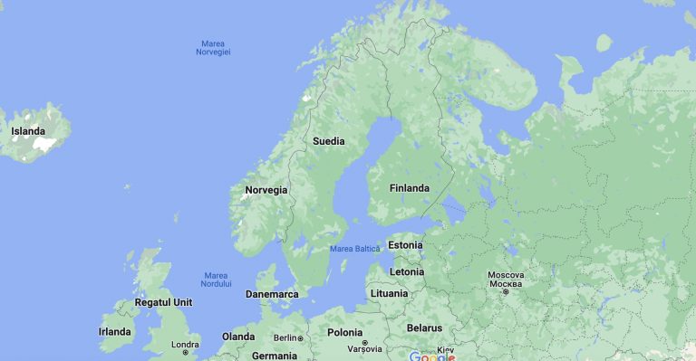 Finlanda, Suedia : harta