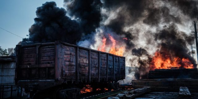 Infrastructura feroviară din Kiev, atacată cu rachete de croazieră rusești, susține Ministerul britanic al Apărării