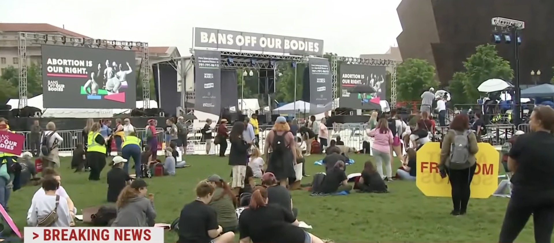 VIDEO SUA: Manifestații la Washington pentru susținerea avortului legal