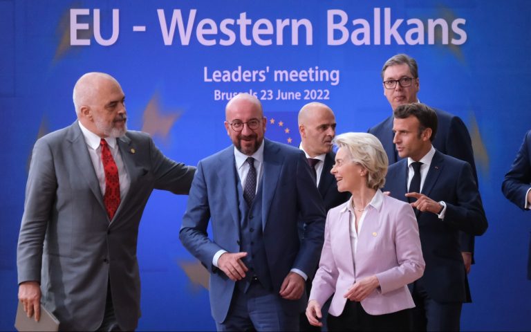 ursula von der leyen, comisia europeana, consiliul european, bruxelles, charles michel, franta, emmanuel macron, albania, premier, serbia, macedonia de nord, balcanii de vest, UE, summit