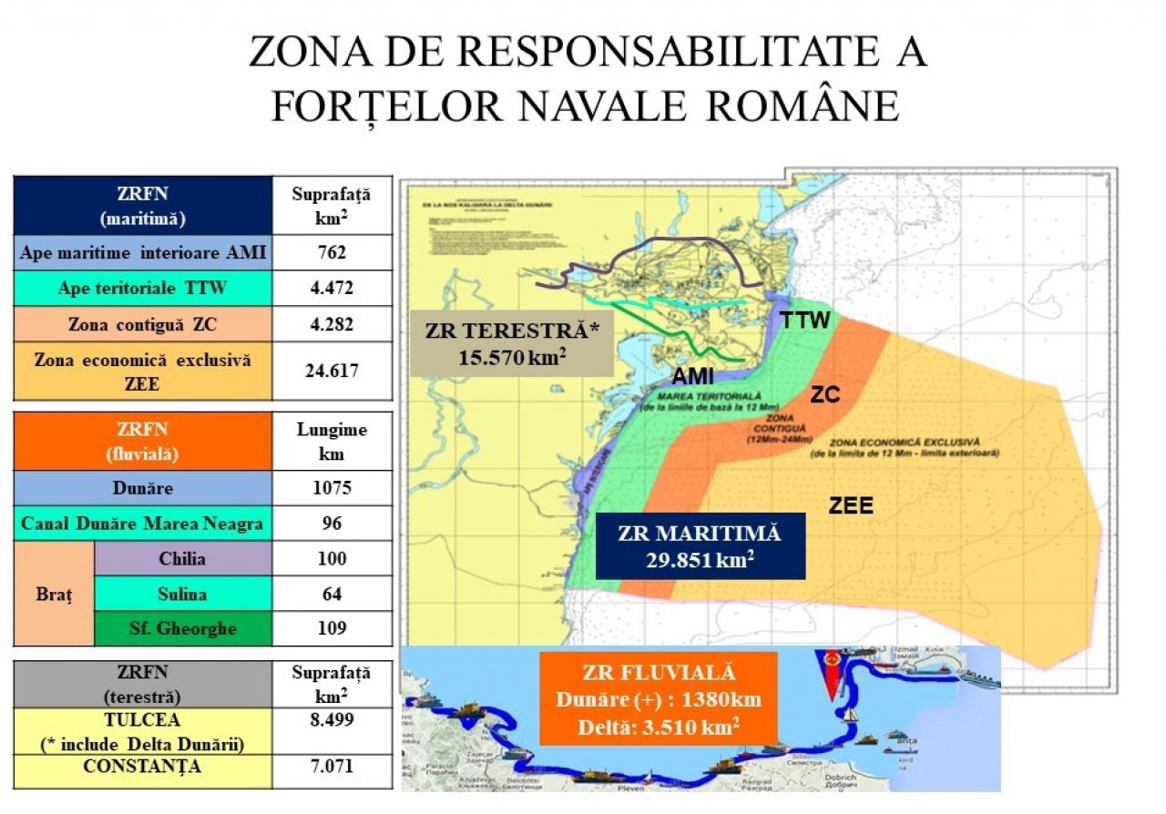 Forţele Navale Române: 11 nave militare şi două elicoptere Puma Naval desfăşoară misiuni de cercetare, pe mare şi la gurile Dunării