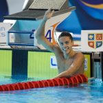 David Popovici participa la campionatele europene de inot "LEN European Aquatics" organizata in Otopeni, Ilfov, 8 iulie 2022.