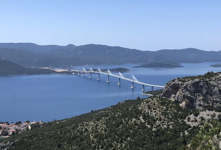 podul Pelješac, croatia, dubrovnik, split, balcani, poltica de coeziune a UE, marea adriatica