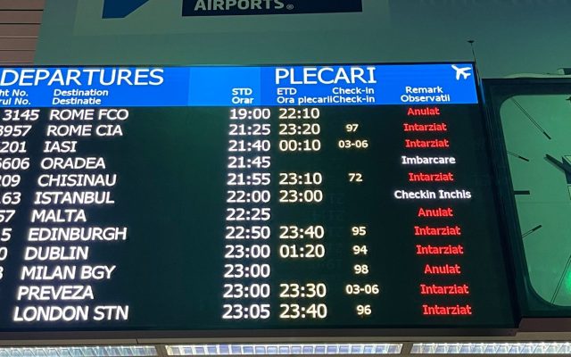 amanari-anulări zboruri/ Aeroport Bucuresti