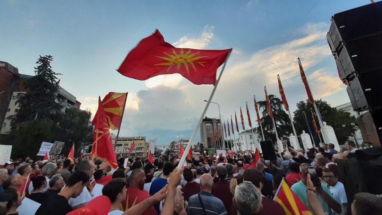 macedonia de nord protest nationalist
