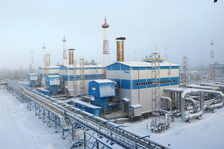 Gazprom, O instalație de gaze a Gazprom de la Chayandinskoye, Rusia.