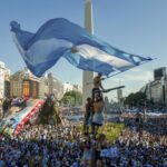 Argentina obelisc buenos aires fani fotbal cupa mondiala bucurie