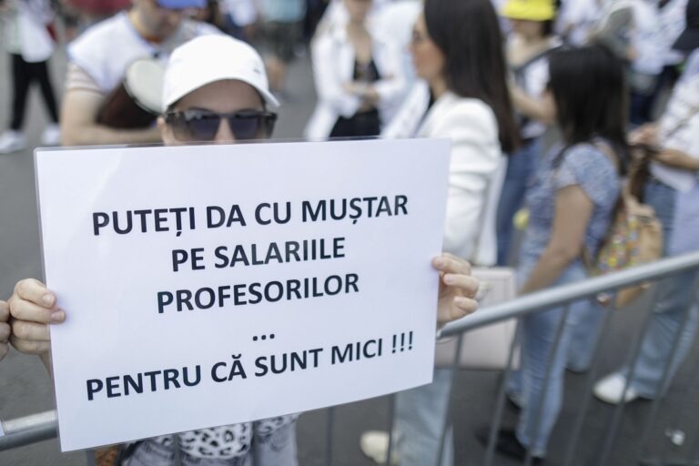 protest profesori, greva profesori, salarii profesori