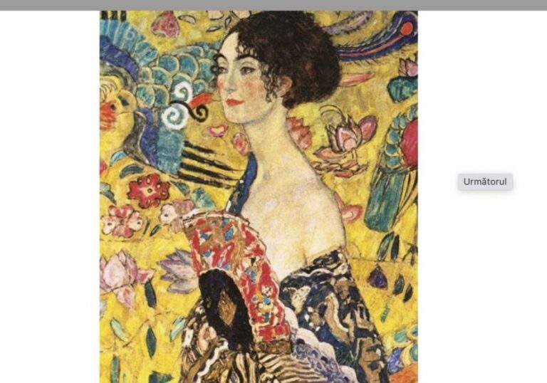 Doamna cu evantai / Lady with fan / Klimt