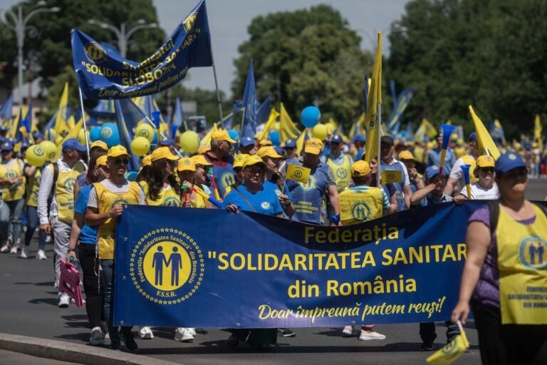 Sanitas, greva sanatate, sistem sanitar, sindicate, sindicalisti, protest Sanitas