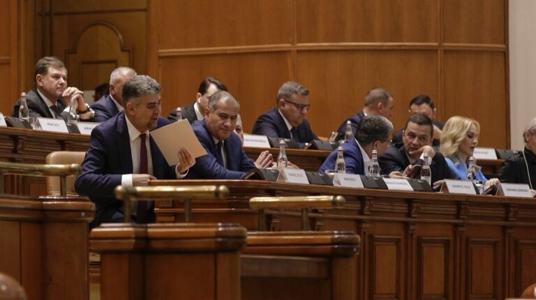 Marcel Ciolacu, Marian Neacșu, învestirea Guvernului Ciolacu în Parlament