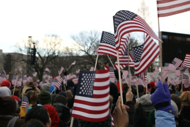 americani, sua, steag, flag, populatie, popor, aglomeratie
