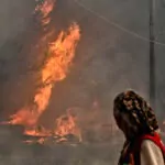 grecia incendiu flacari