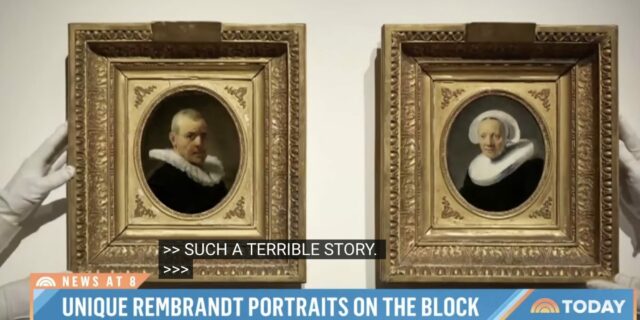 Două portrete pictate de Rembrandt