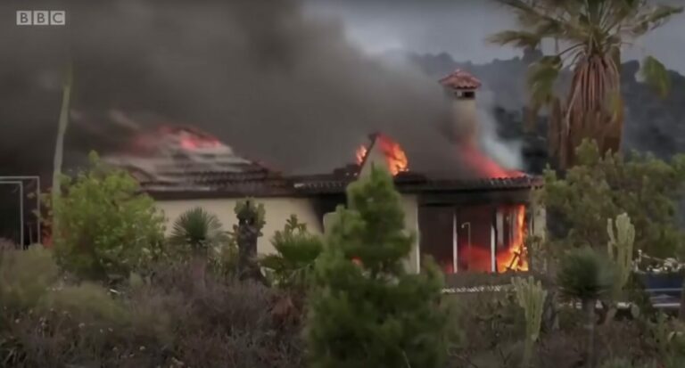 Insula La Palma, incendiu