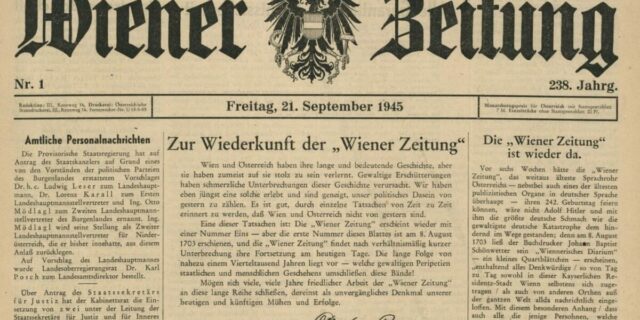 Wiener Zeitung, ziar tiparit, presa tiparita
