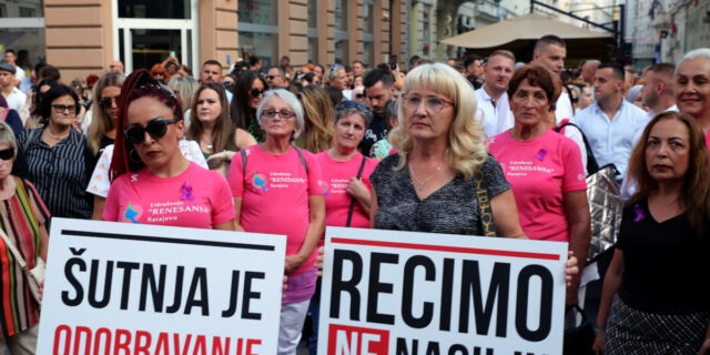 bosnia sarajevo feminicid protest