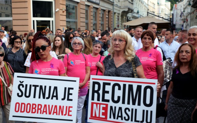 bosnia sarajevo feminicid protest