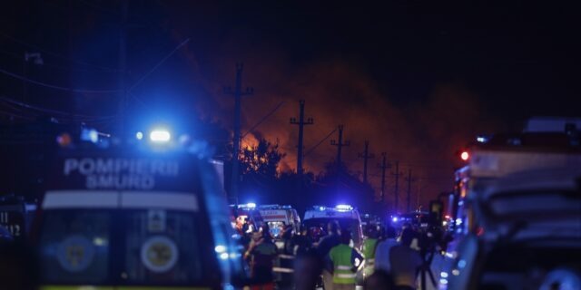explozie Crevedia, pompieri