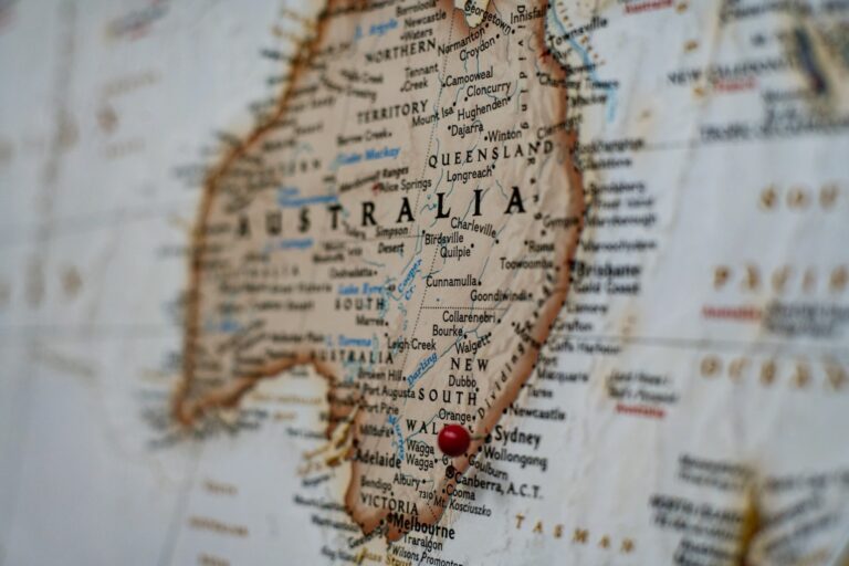 australia, harta, map, glob