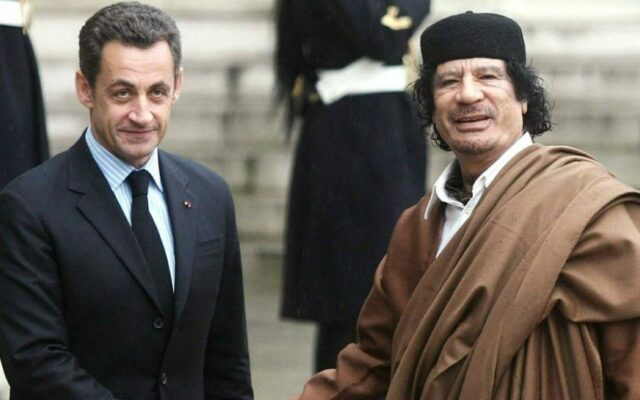 nicolas sarkozy, muammar gaddafi