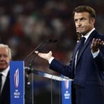 Emmanuel Macron la Cupa Mondiala de Rugby