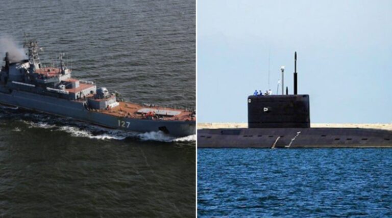 Atac rachete Sevastopol, submarin avariat