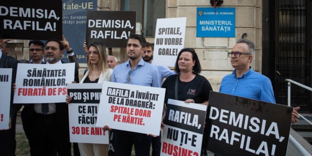 protest USR, sanatate, Ministerul Sanatatii, Alexandru Rafila