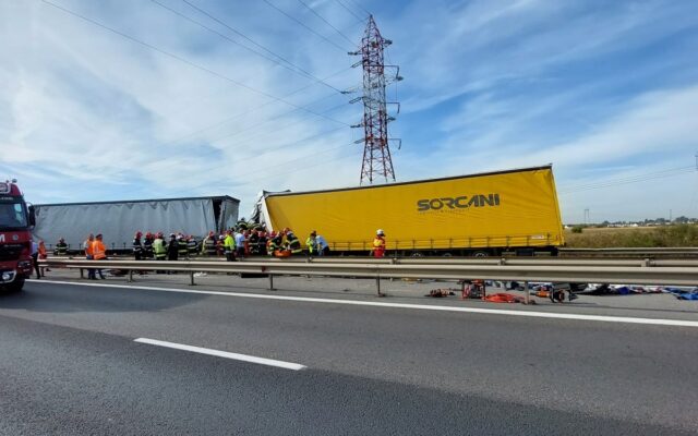 accident autostrada București-Pitești
