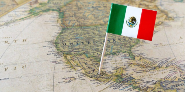 mexic, flag, steag, drapel, harta