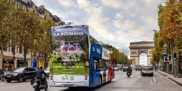 romania promovare autobuz paris