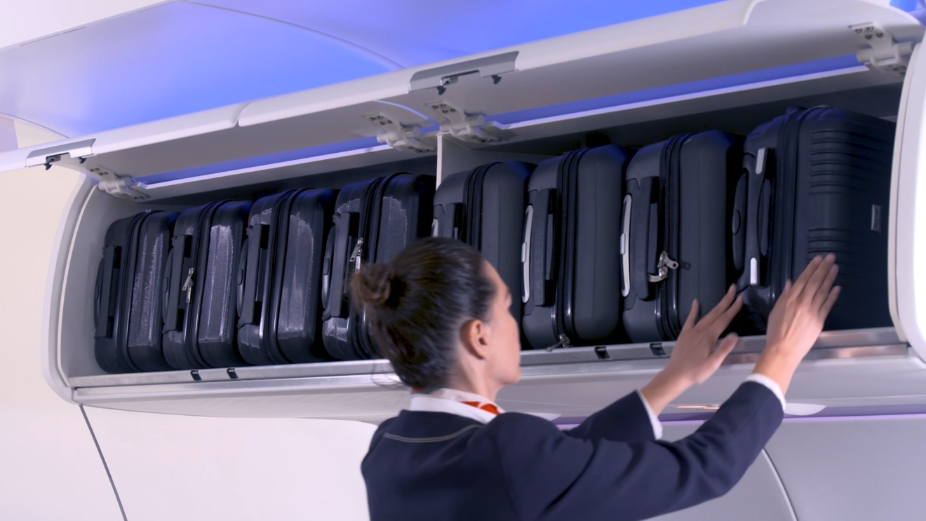 airbus, compartimente bagaje, avion, aeronava, valize, bagaje, vacanta, calatorie, calatorit, travel