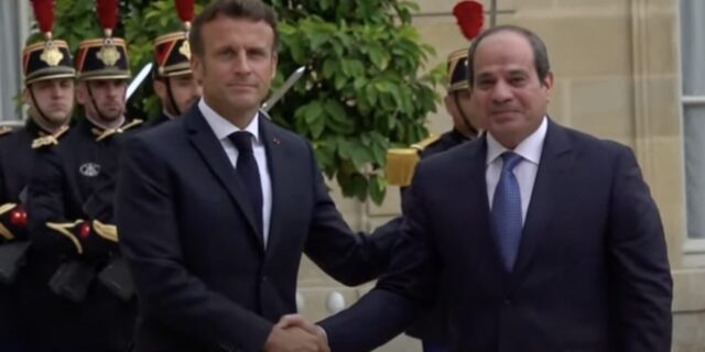 Abdel-Fattah al-Sissi si Macron