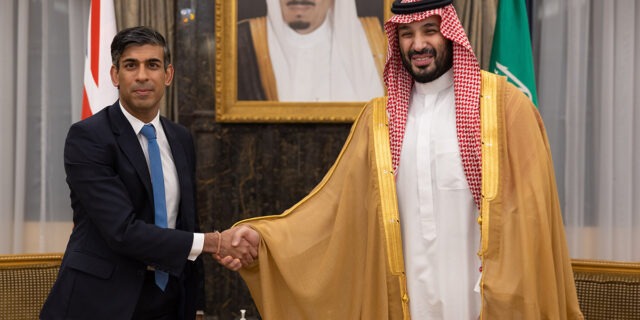 rishi sunak mohammed bin salman arabia saudita
