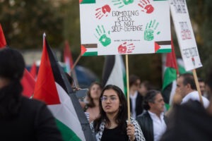 Palestina, Fasia Gaza, protest de sustinere