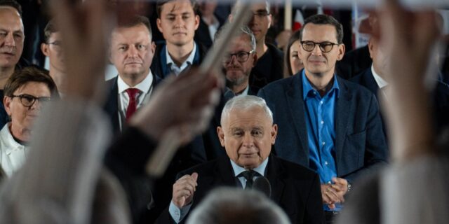 Mateusz Morawiecki Jaroslaw Kaczynski alegeri polonia PiS lege si justitie2