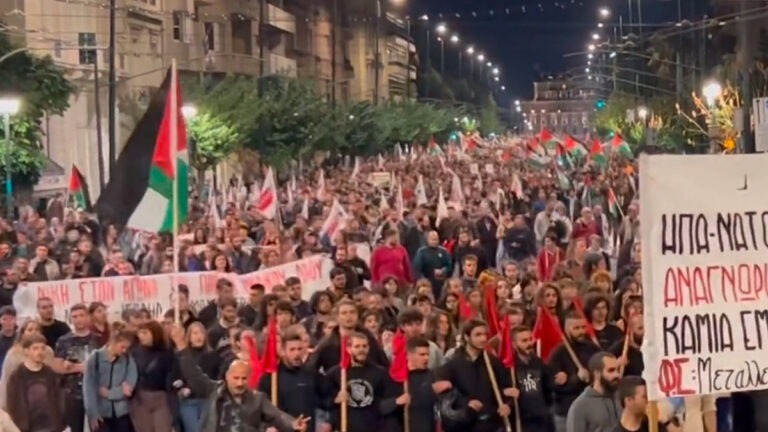 manifestatie atena grecia palestinieni