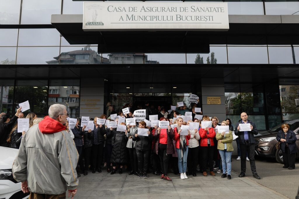 protest CNAS, CASMB, proteste casele de asigurari de sanatate