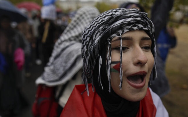 pro palestina protest hamas israel mars manifestanti razboi