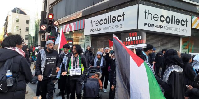 protest londra pro palestinian