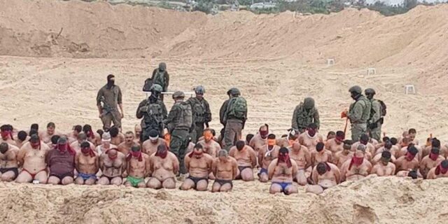 suspecti membri hamas capturati de Armata Israel