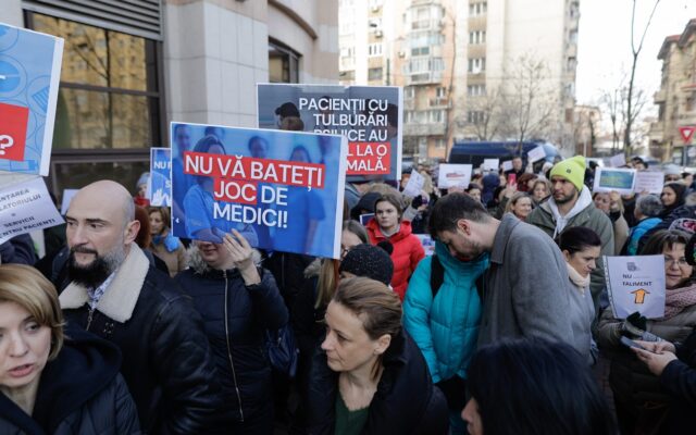 Protest medici de familie Bucuresti