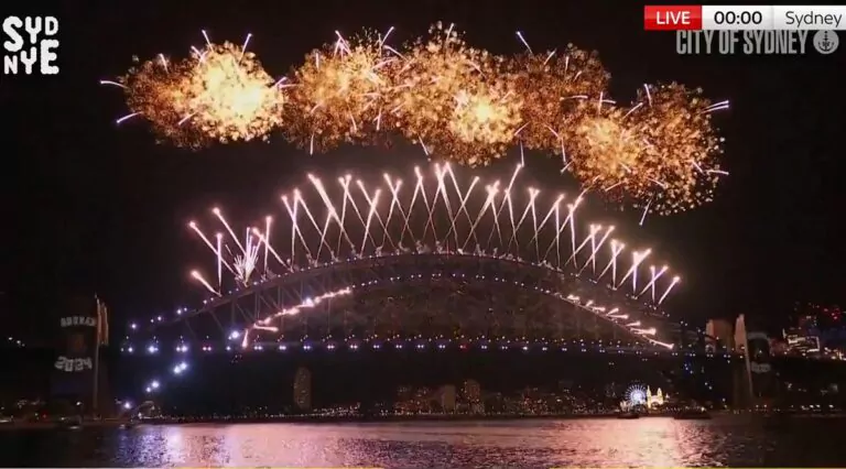 Sydney, artificii, revelion 2024