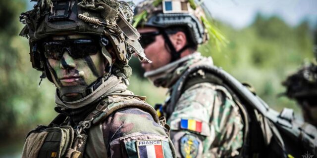 Militari soldati francezi Cincu Romania